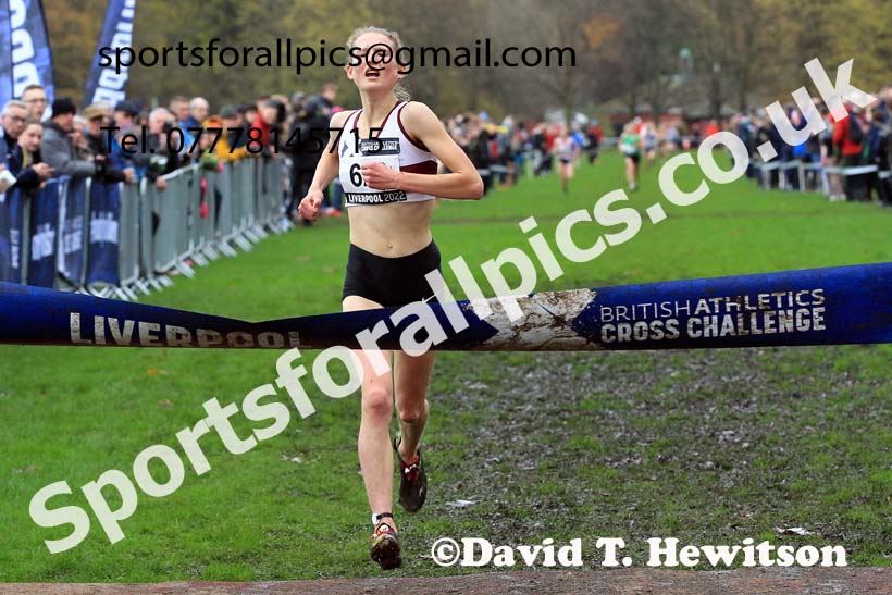 Women Under-17s and Junior Women, 2022 British Athletics Cross Challenge, Sefton Park, Liverpool.  Photo: David T. Hewitson/Sports for All Pics